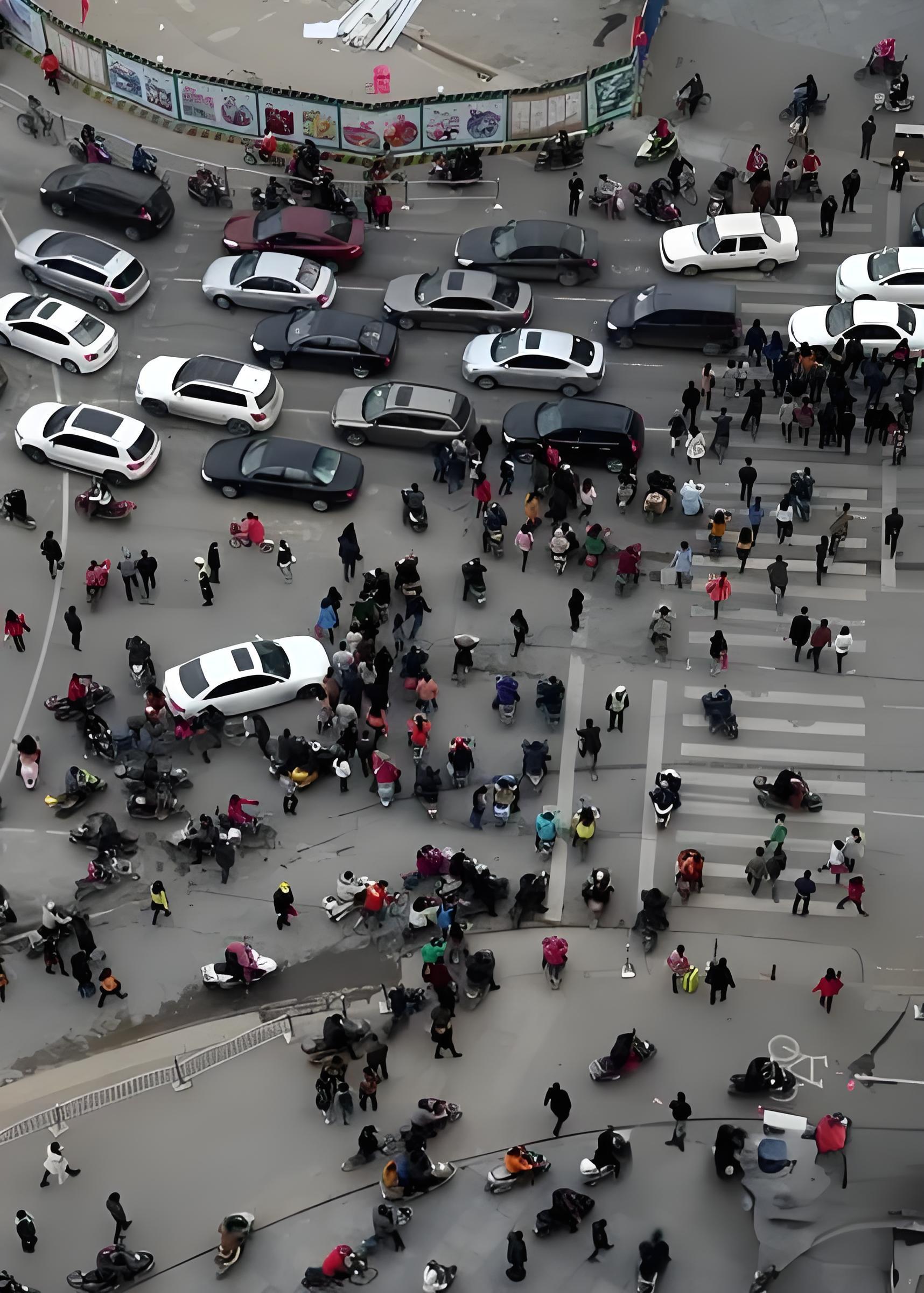 被测试车辆又紧急转回原道路行驶