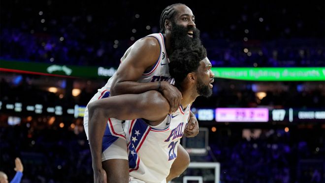 恩比德赛后主动示好哈登 但两人关系仍存隔阂