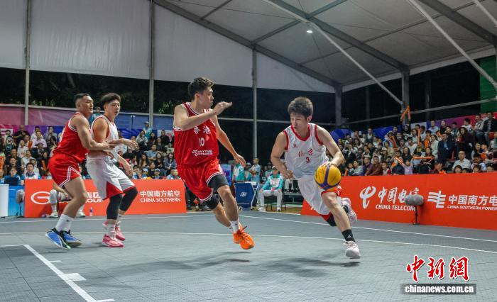 粤港澳全运会群众赛三人制男篮广东队连胜三场